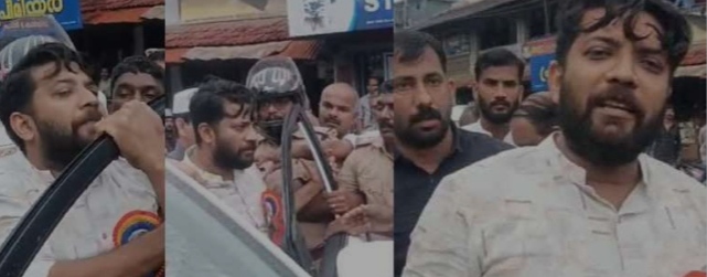 വടകരയിൽ എംപി ഷാഫി പറമ്പിലിനെ തടഞ്ഞ് ഡിവൈഎഫ്‌ഐ പ്രതിഷേധം
