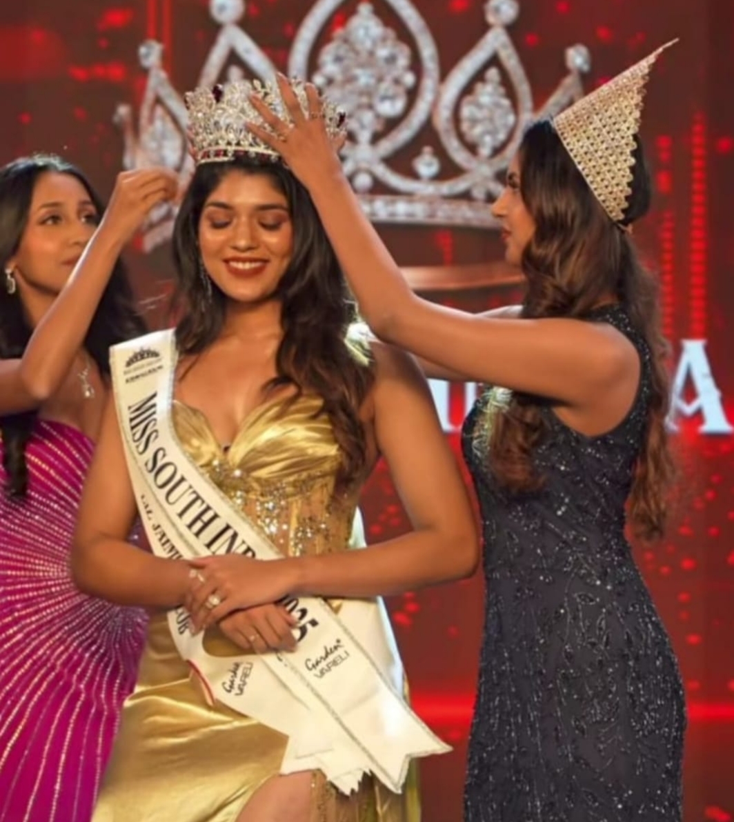 മിസ് സൗത്ത് ഇന്ത്യ 2025 സൗന്ദര്യ മത്സരത്തിൽ ജേതാവായി കൈപ്പുഴ സ്വദേശി ലിസ് ജയ്മോൻ ജേക്കബ്