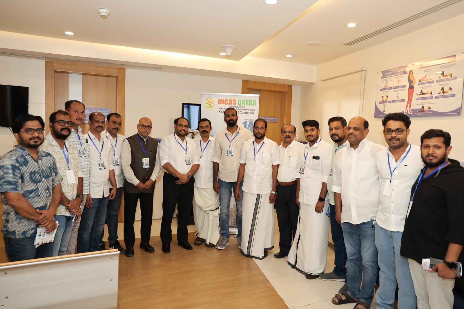 ശിശുദിനത്തോടനുബന്ധിച്ച്  ഇൻകാസ് ഖത്തർ കൊല്ലം ജില്ലാ കമ്മിറ്റി മെഡിക്കൽ ക്യാമ്പ്‌ സംഘടിപ്പിച്ചു